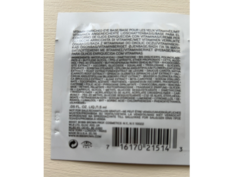 Bobbi Brown Vitamin Enriched Eye Base, 0.05 fl oz/1.5 mL