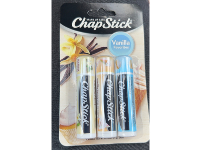 Chapstick Vanilla Favorites Lip Blam, Mint, Cupcake, Ice Cream Flavors, 0.15 oz/4 g