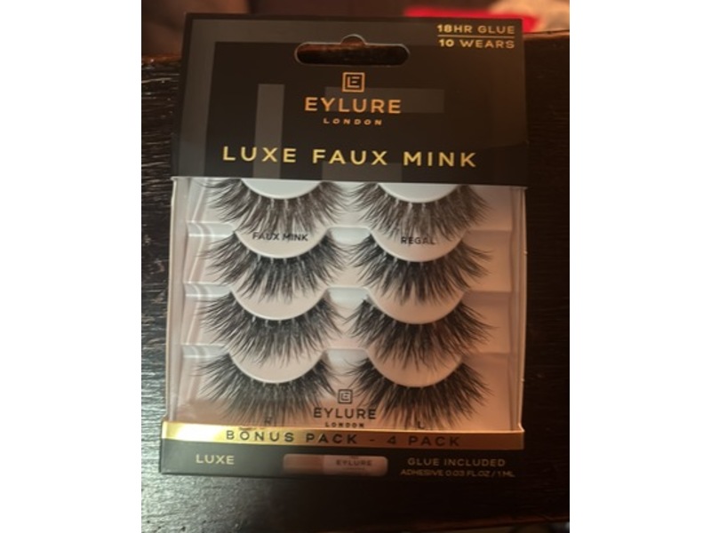 Eylure Luxe Faux Mink False Lashes, 10 Count