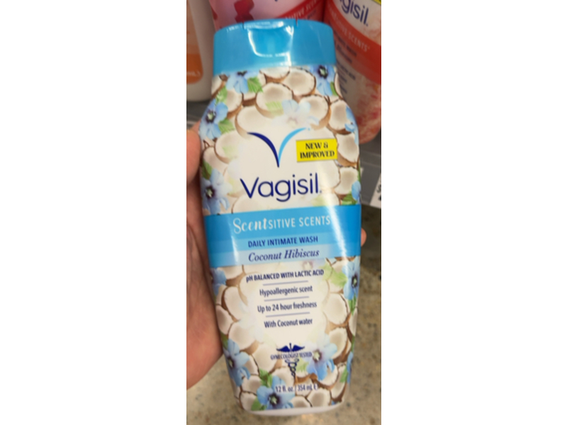 Vagisil Scentsitive Daily Intimate Wash, Coconut Hibiscus, 12 fl oz/354 mL