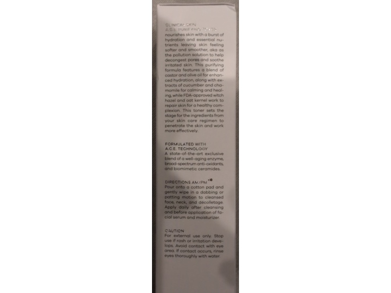 Clinical Skin A.C.E. Purifying Toner, 4.4 fl oz/130 mL