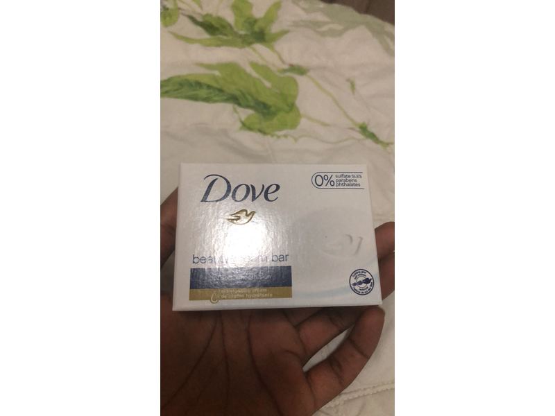 Dove Beauty Cream Bar Soap, White, 3.5 oz/100 g