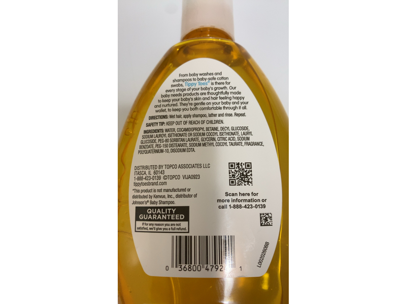 Tippy Toes Baby Shampoo, 13.6 oz/400 mL