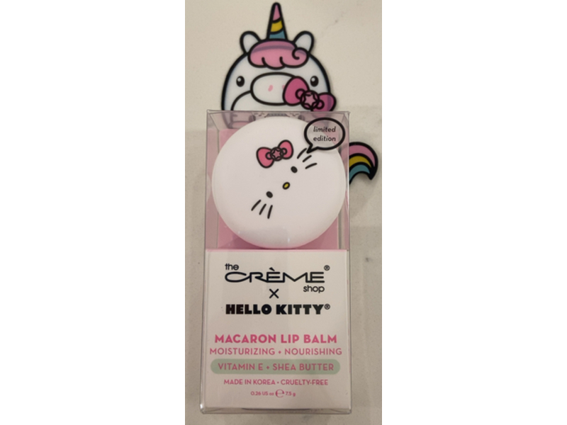 The Creme Shop x Hello Kitty Macaron Lip Balm, Sweet Sprinkles, 0.26 oz/7.5 g