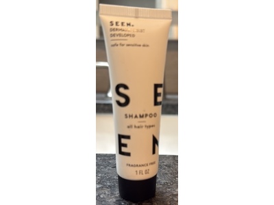 SEEN Shampoo, Fragrance Free, 1 fl oz