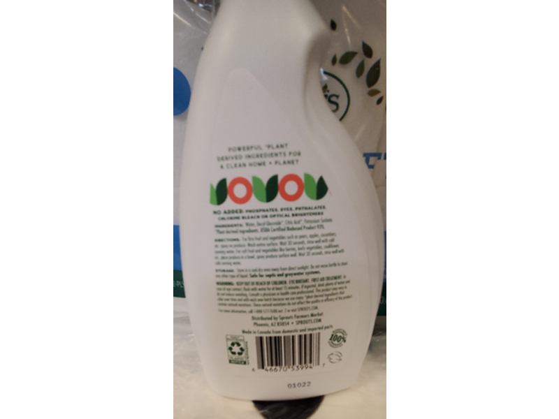 Sprouts Fruit & Vegetable Wash, 16.9 fl oz/500 mL