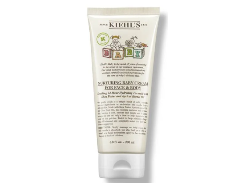 Kiehl's Since 1851 Nurturing Baby Cream, Shea Butter & Apricot Kernel Oil, 6.8 fl oz/200 mL