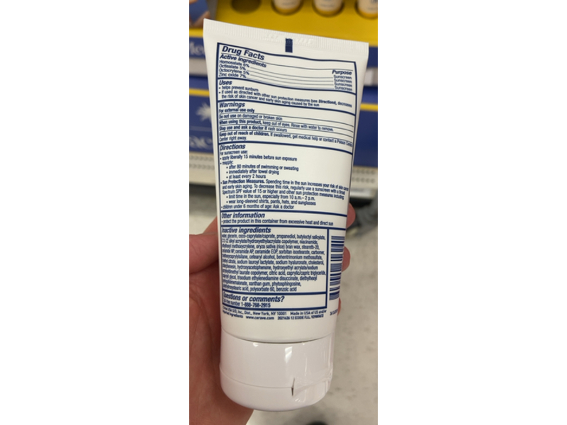 CeraVe Hydrating Sheer Face & Body Sunscreen, SPF 30, 5 fl oz/150 mL