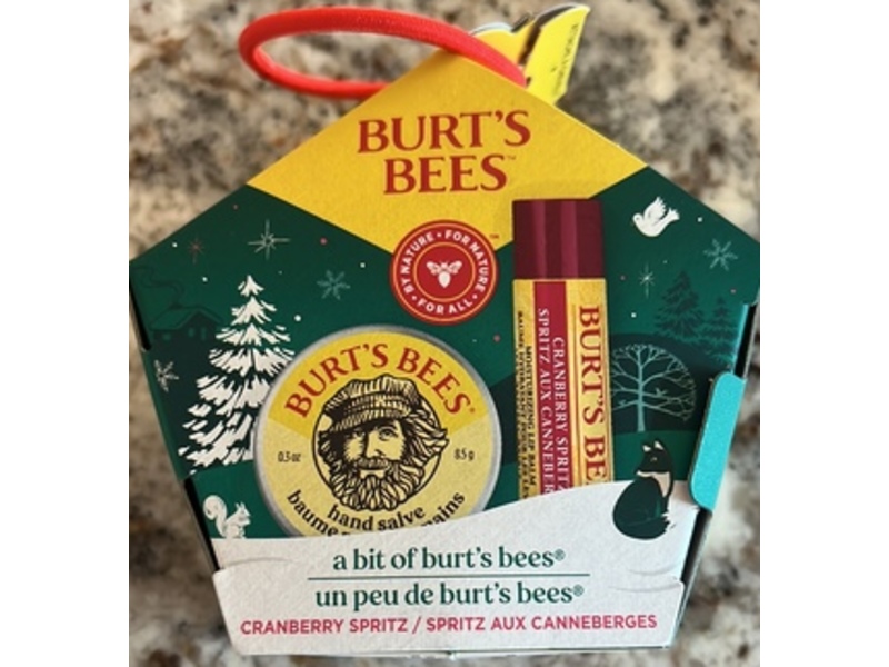 Burt's Bees A Bit of Burt's Bees Hand Salve & Lip Balm Set, Cranberry Spritz