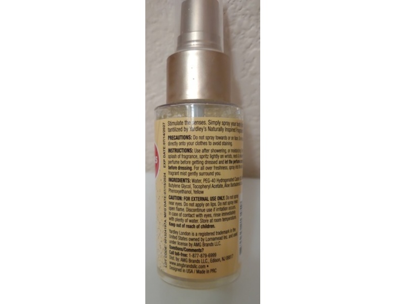 Yardley London Fine Fragrance Body Mist, Summer Breeze, 2 fl oz/59 mL