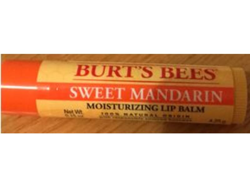Burt's Bees Moisturising Lip Balm, Sweet Mandarin, 0.15 oz/4.2 g