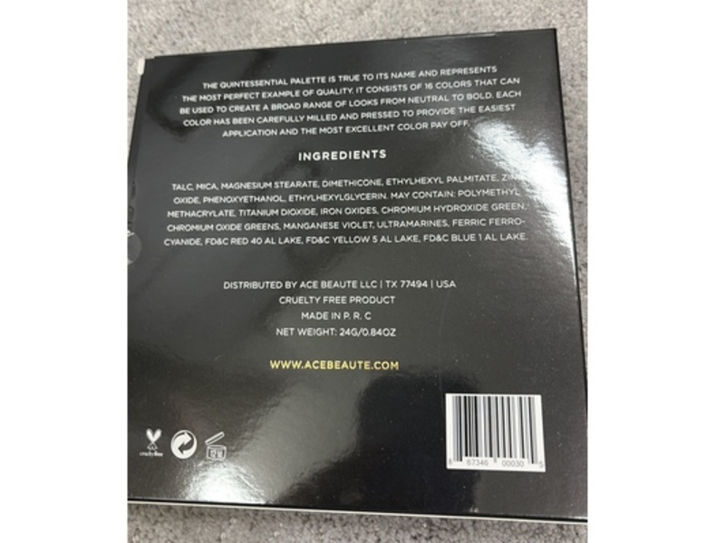Ace Beaute Quintessential Palette, 0.84 oz/24 g