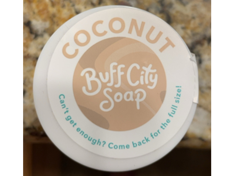 Buff City Soap Body Mini Scrub, Coconut, 1.8 oz/51 g