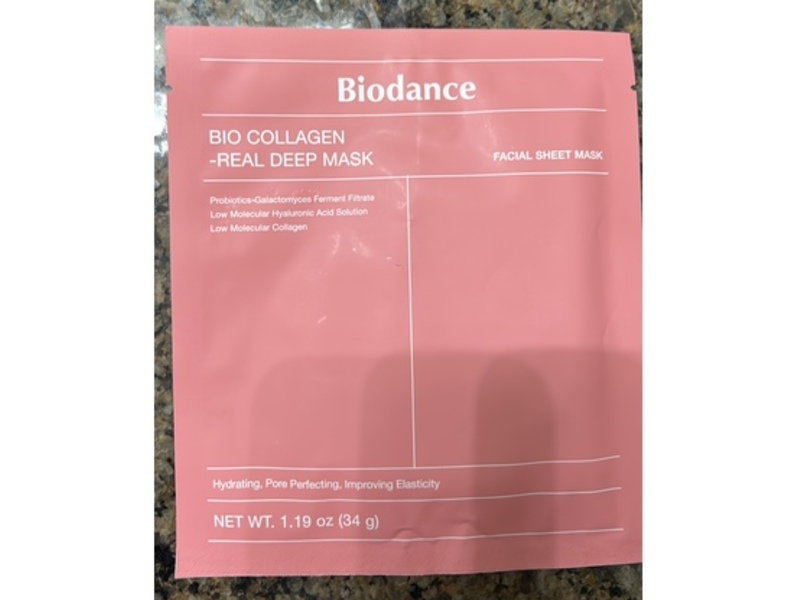 Biodance Bio Collagen-Real Deep Facial Sheet Mask, 1.19 oz/34 g, 4 Count