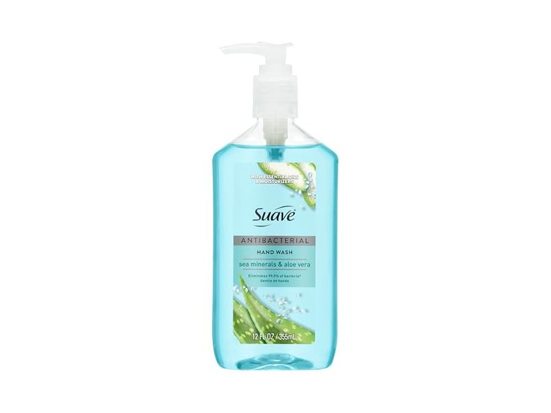 Suave Antibacterial Hand Wash, Sea Minerals & Aloe Vera, 12 fl oz/355 mL