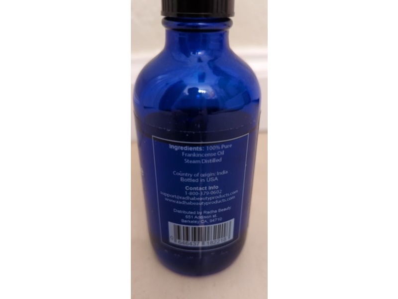Radha Frankincense Oil, 4 fl oz/120 mL