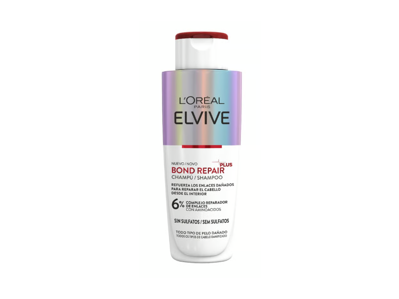L'Oreal Paris Elvive Sulphate Free Bond Repair Shampoo, 6% Amino Acids, 200 mL