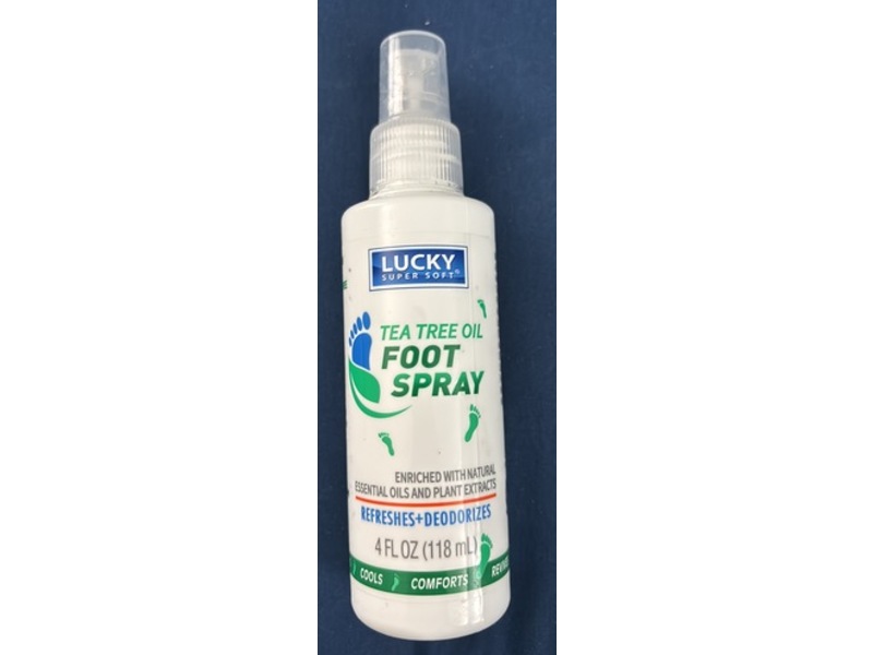 Lucky Super Soft Foot Spray, Tea Tree Oil, 4 fl oz/118 mL