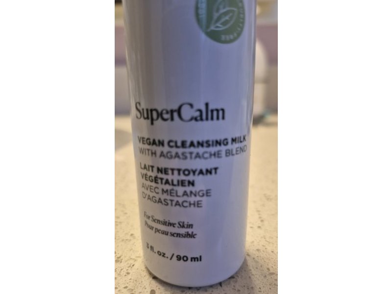 Arbonne Supercalm Vegan Cleansing Milk, Sensitive Skin, 3 fl oz/90 mL