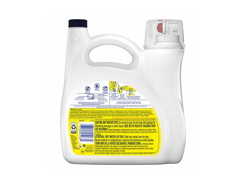 Tide Simply Free & Sensitive Laundry Detergent, Unscented, 89 Loads, 128 fl oz/3.78 L