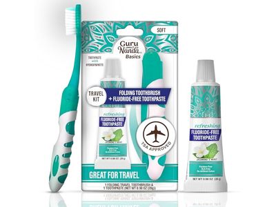 GuruNanda Refreshing Flouride Free Toothpaste, Jasmine + Mint, 0.98 oz/28 g