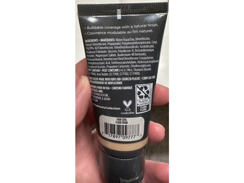 Ultabeauty Complexion Crush Medium Coverage Foundation, Fair Cool, 1 fl oz/29 mL