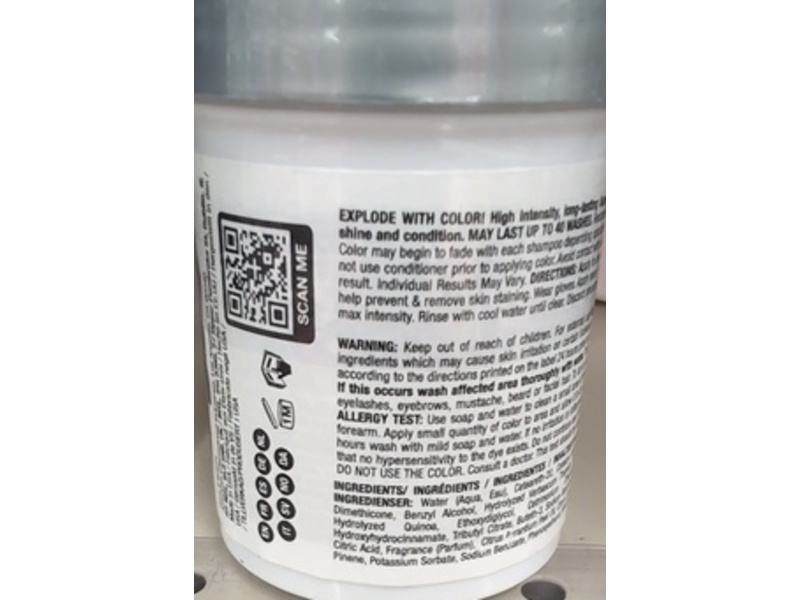 Punky Colour Semi-Permanent Conditioning Hair Color, Violet, 3.5 fl oz/100 mL
