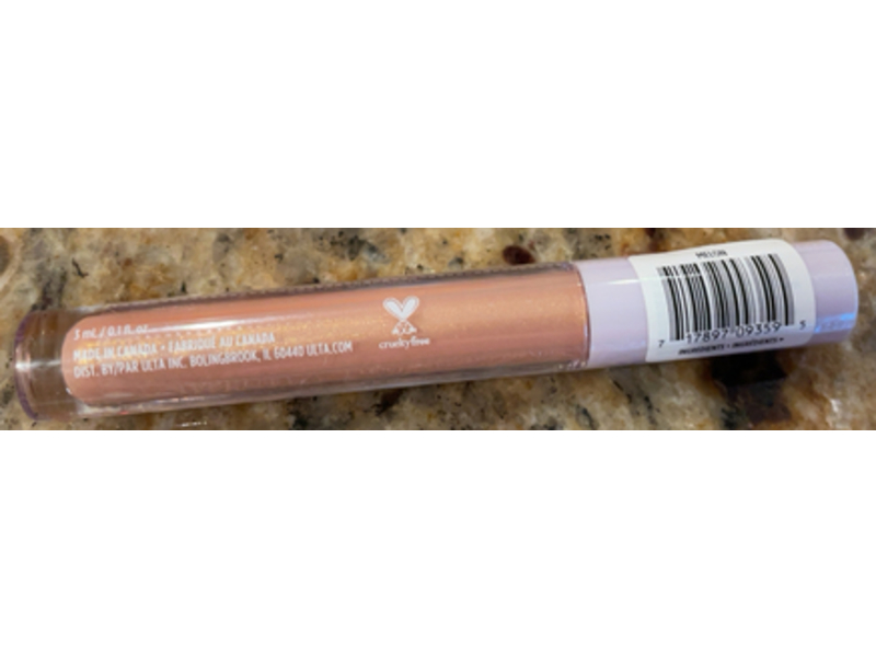 Ulta Beauty Shiny Sheer Lip Gloss, Melon, 0.1 fl oz/3 mL
