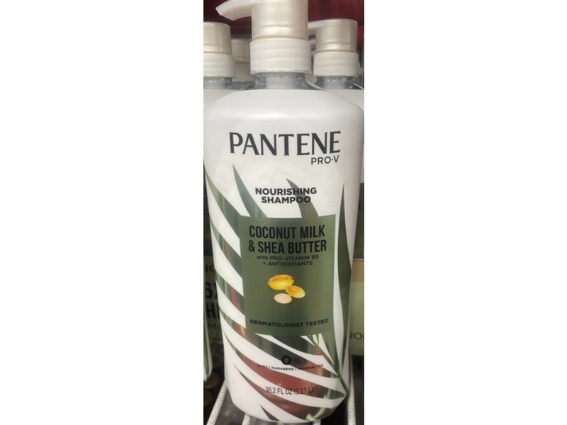 Pantene Pro-V Nourishing Shampoo, Coconut Milk & Shea Butter, 38.2 fl oz/1.13 L