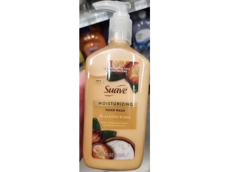 Suave Moisturizing Hand Wash, Cocoa Butter & Shea, 12 fl oz/355 mL