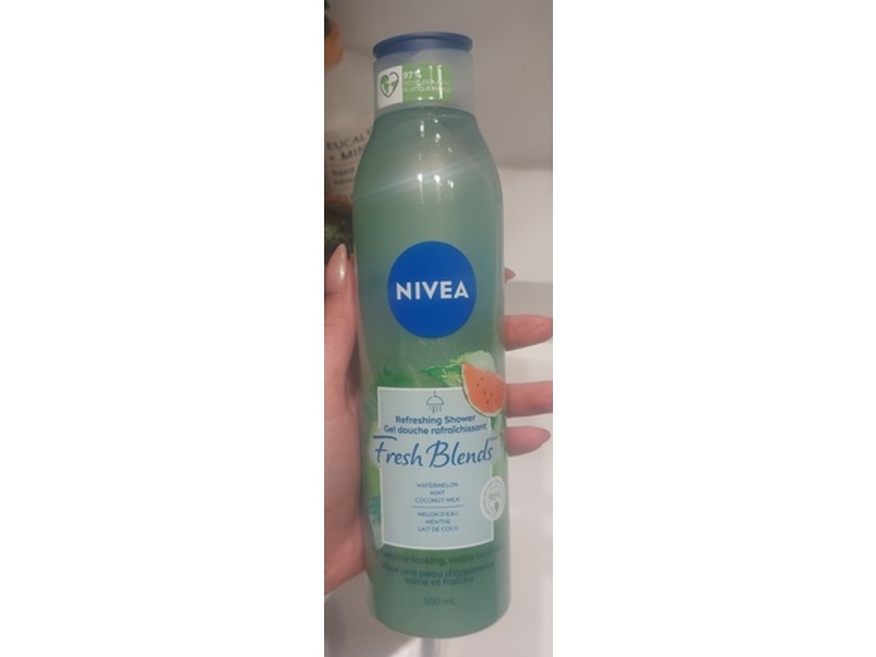 Nivea Fresh Blends Refreshing Body Wash, Watermelon + Mint +Coconut Milk, 500 mL
