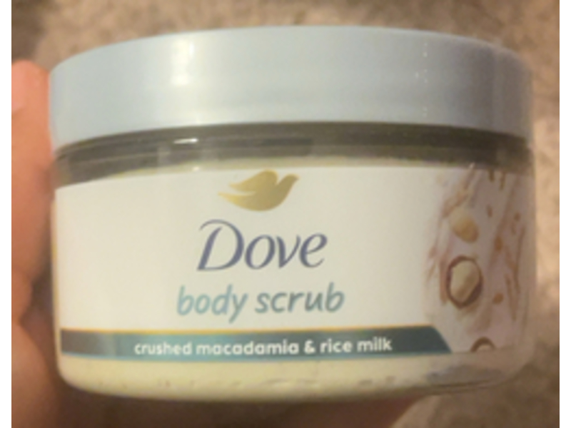 Dove Body Scrub, Crushed Macadamia & Rice Milk, 3.5 oz