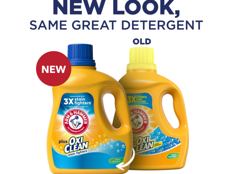 Arm & Hammer Plus OxiClean Liquid Laundry Detergent, Clean Meadow, 77 Loads, 100.5 fl oz/2.97 L