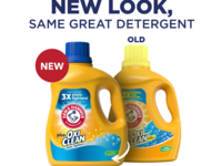 Arm & Hammer Plus OxiClean Liquid Laundry Detergent, Clean Meadow, 77 Loads, 100.5 fl oz/2.97 L - thumbnail 3