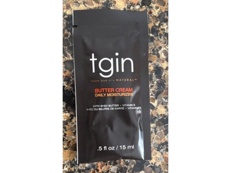 Tgin Butter Cream Daily Moisturizer, Shea Butter + Vitamin E, 0.5 fl oz/15 mL
