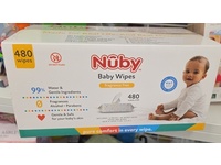 Nuby Baby Wipes, Fragrance Free, 80 Count, Pack Of 6 - thumbnail 1