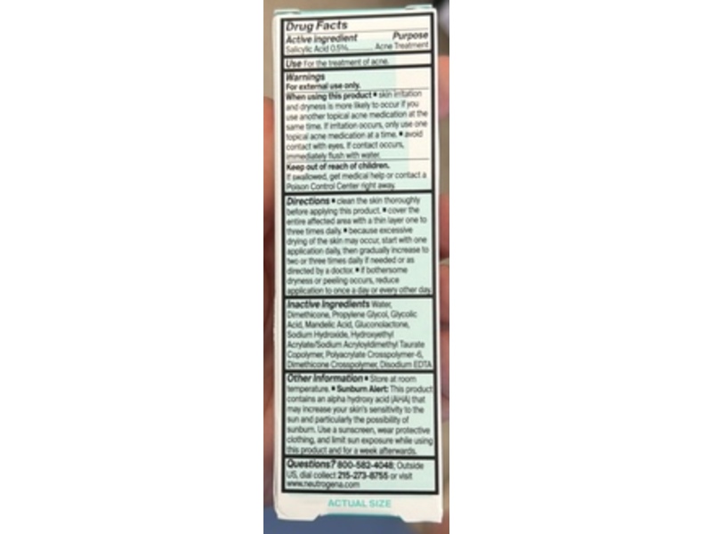 Neutrogena Evenly Clear Multi-Acid Serum, Salicylic Acid, 1 fl oz/30 mL