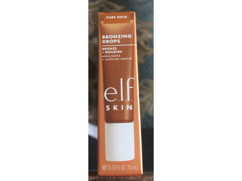 e.l.f Skin Bronzing Drops, Pure Gold, 0.33 fl oz/10 mL