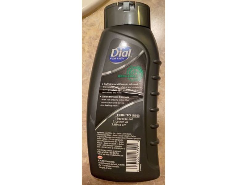 Dial For Men 3 In 1 Revitalizing Body Wash, Recharge, 20 fl oz