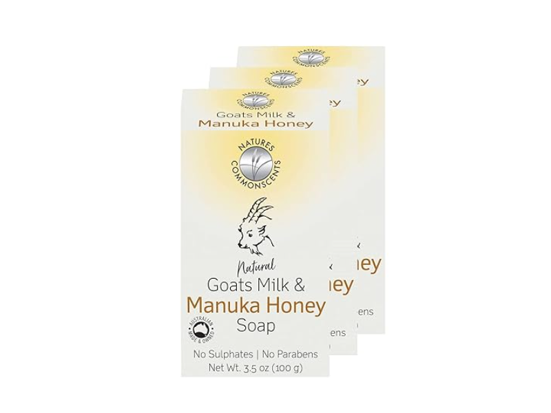 Natures Commonscents Natural Goats Milk Bar Soap, 3.5 fl oz/100 g, Pack Of 3