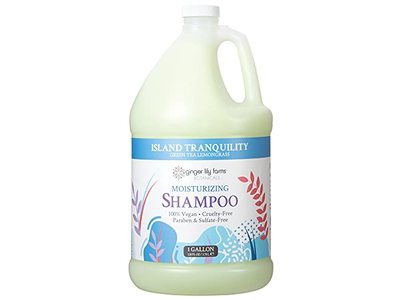 Ginger Lily Farms Moisturizing Shampoo, Green Tea Lemongrass, 128 fl oz/3.78 L