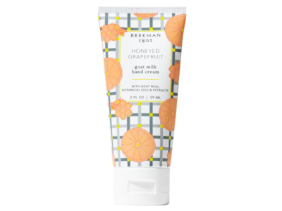 Beekman 1802 Goat Milk Hand Cream, Honeyed Grapefruit, 2 fl oz/59 mL