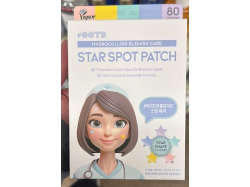 Ootd Star Spot Patch, Niacinamide & Ceramide, 80 Count