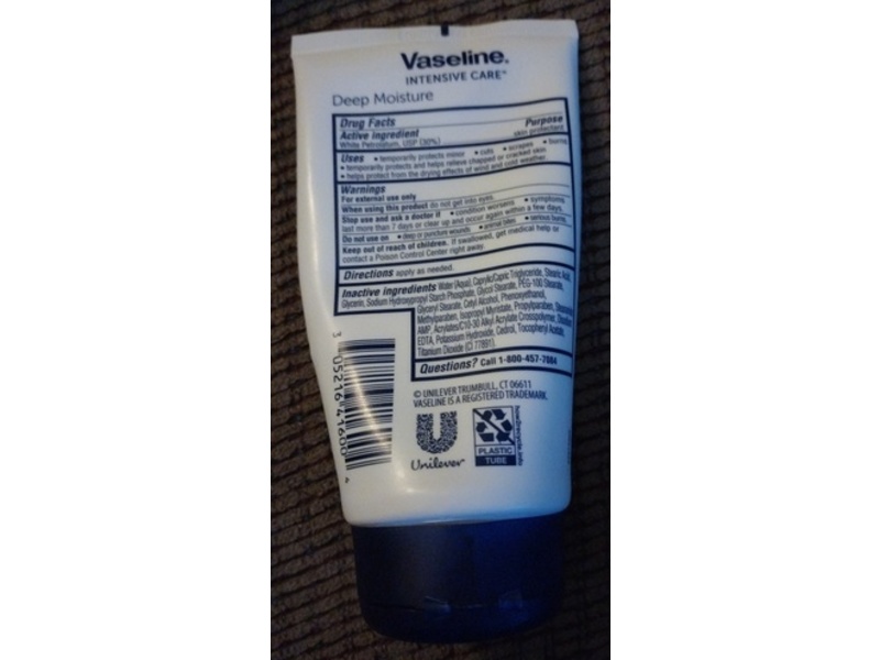 Vaseline Intensive Care Deep Moisture Jelly Cream, 4.5 oz/127 g