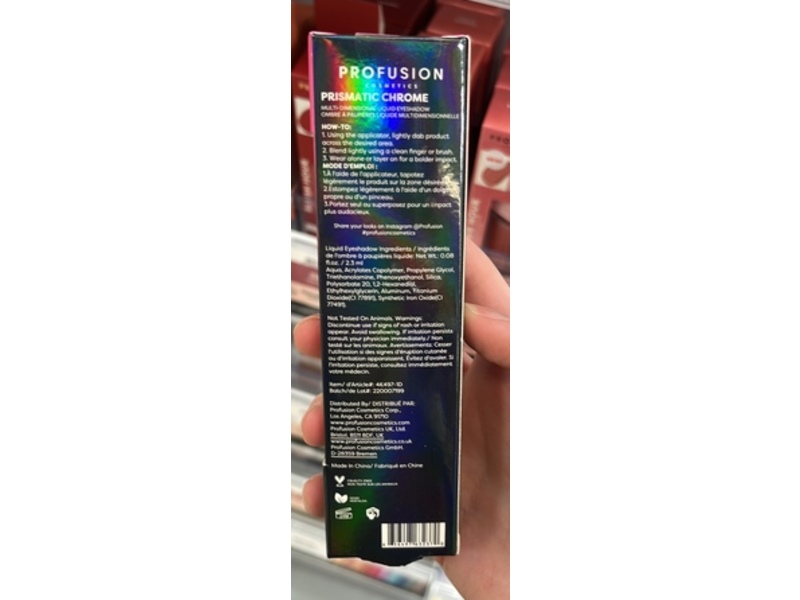 Profusion Cosmetics Prismatic Liquid Eyeshadow, Retrograde, 0.08 fl oz/2.3 mL