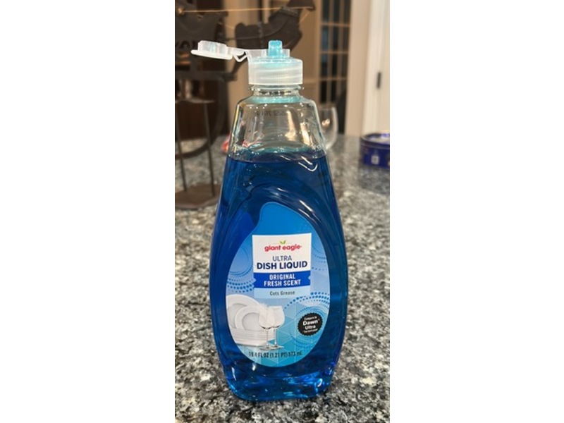 Giant Eagle Ultra Dish Liquid, Original Fresh Scent, 19.4 fl oz/573 mL
