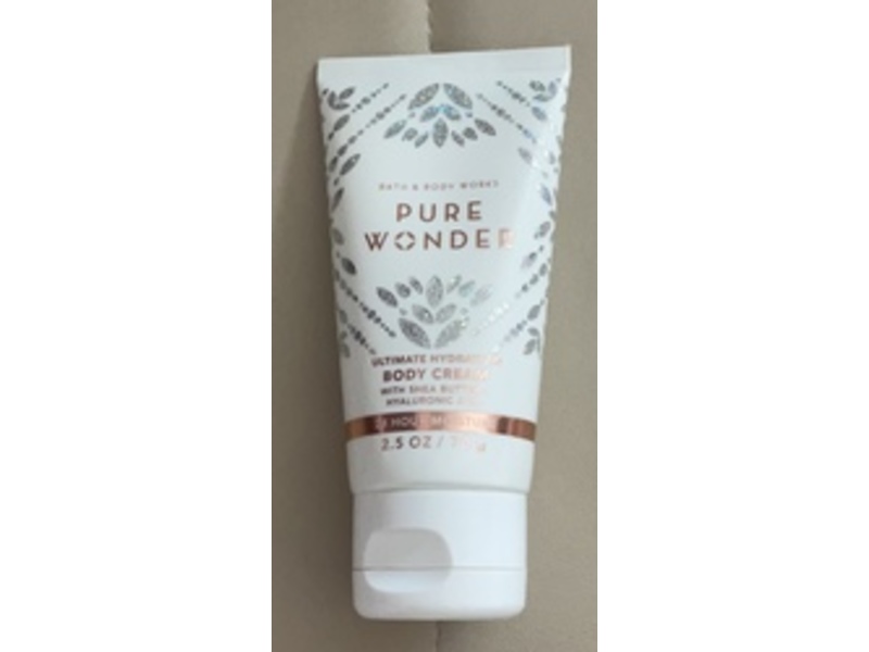 Bath & Body Works Pure Wonder Ultimate Hydration Body Cream, Shea Butter & Hyaluronic Acid, 2.5 oz/70 mL