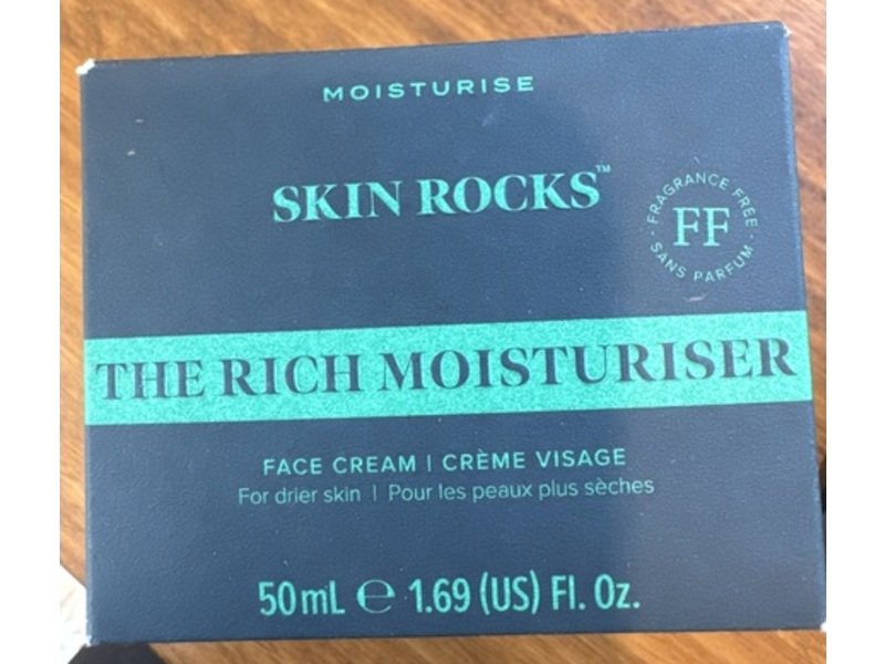 Skin Rocks, The Rich Moisturiser Face Cream, 1.69 fl oz/50 mL