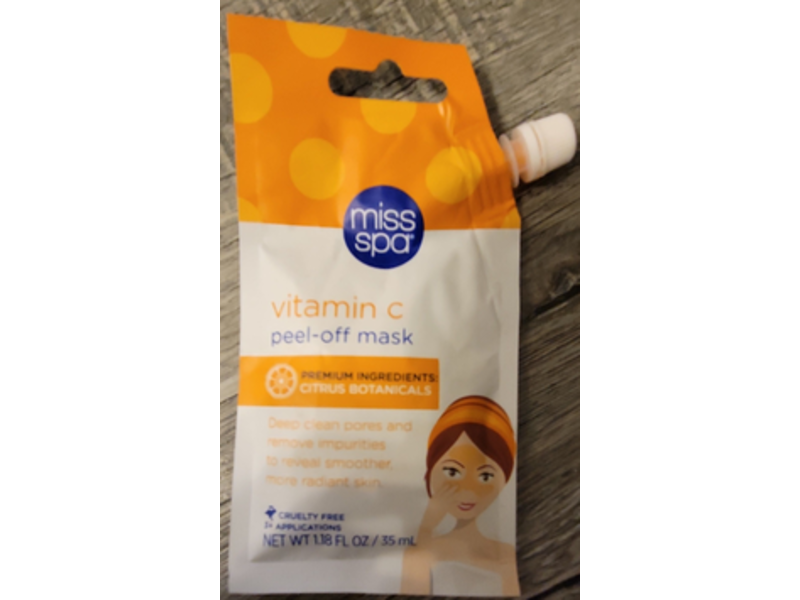 Miss Spa Peel Off Mask, Vitamin C, 1.18 fl oz/35 mL