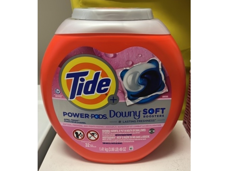 Tide + Downy Soft Boosters Power Pods, April Fresh, 49 oz/1.41 kg, 32 Count